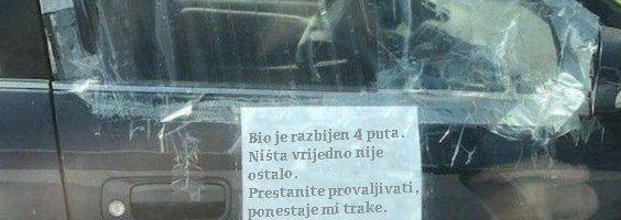 Ako nema love za nove prozore, onda tu nema ništa vrijedno za ukrasti