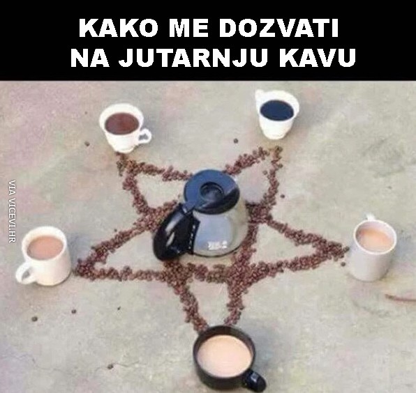 Može šalica crne kave