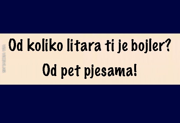 Od koliko litara ti je bojler?