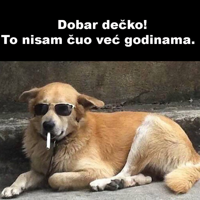 To mi nitko nije rekao već godinama