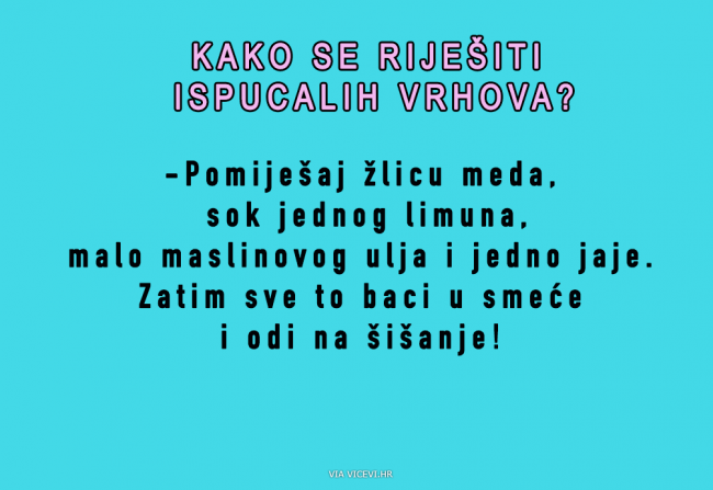 Kako se riješiti ispucalih vrhova?