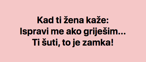 To je zamka!