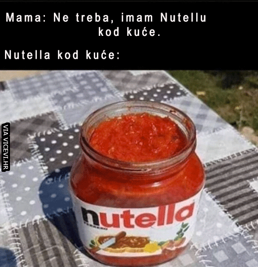 Mama, možemo li kupiti Nutellu?