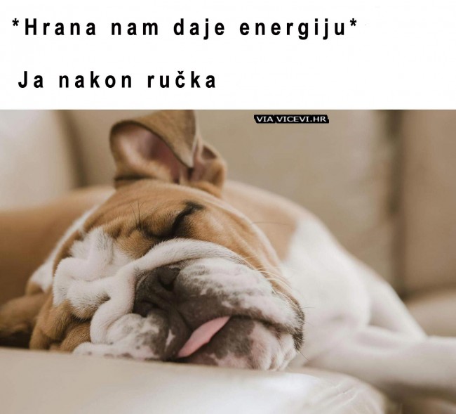 Daje mi energije da dobro zaspim